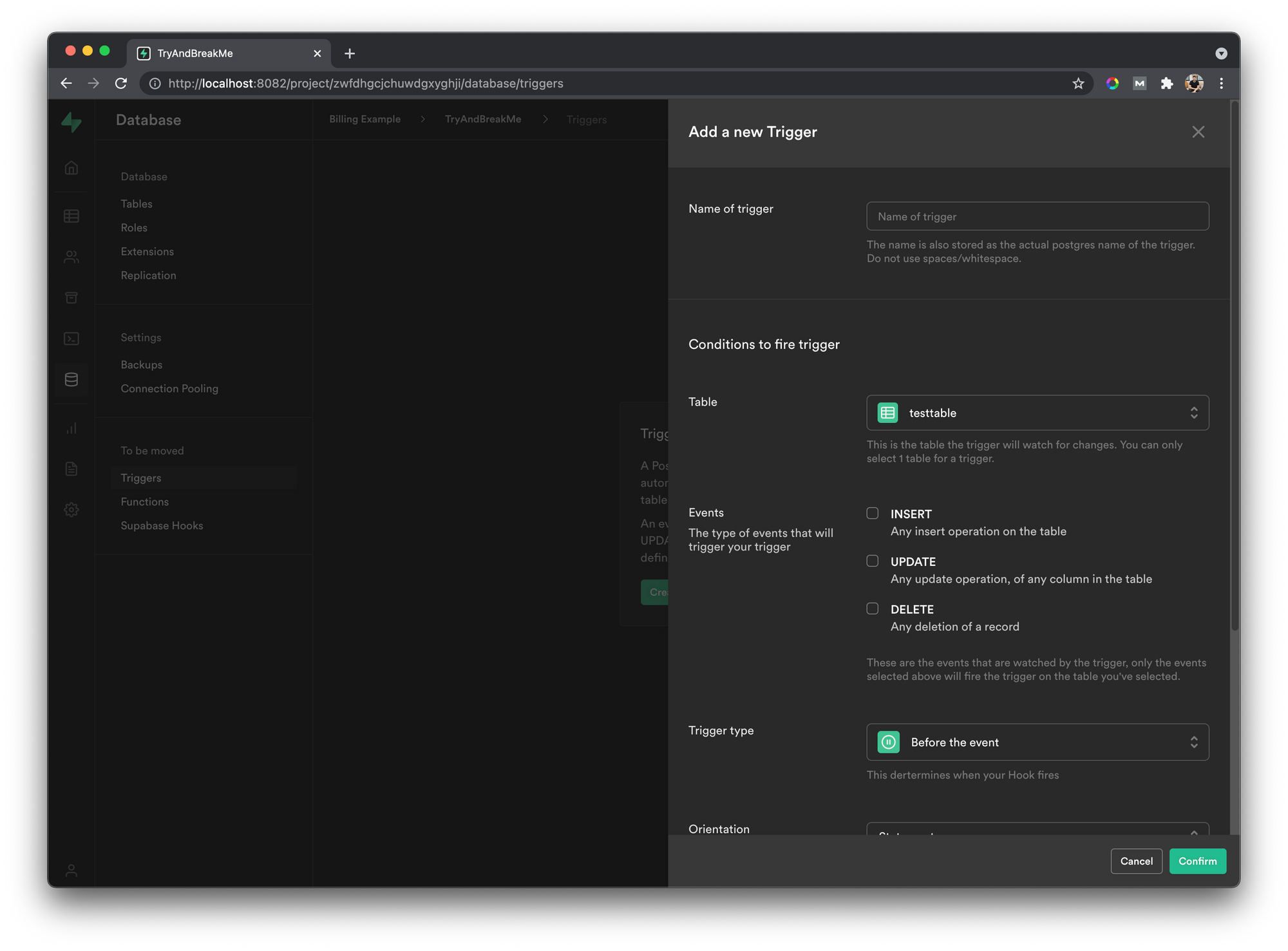 Postgres Triggers